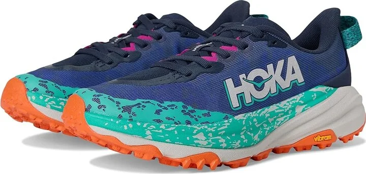 Hoka Speedgoat 6 Women's Shoes Varsity Navy/Meteor : 5 B - Medium, Synthetic/Textile