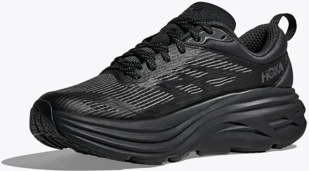 HOKA Stealth/Tech Bondi 8 Caged Shoes in Black/Black - Image 3