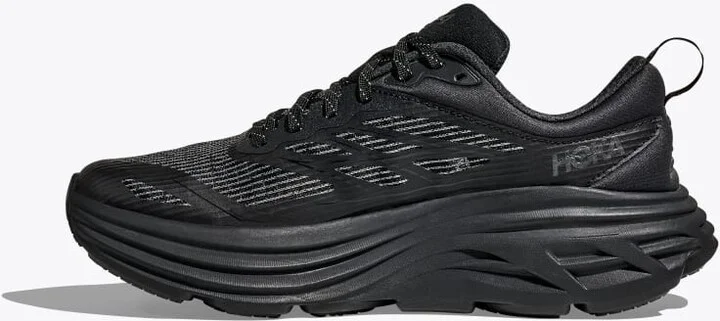 HOKA Stealth/Tech Bondi 8 Caged Shoes in Black/Black - Image 8