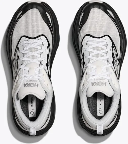 HOKA Stealth/Tech Bondi 8 Caged Shoes in Frost/Black - Image 2