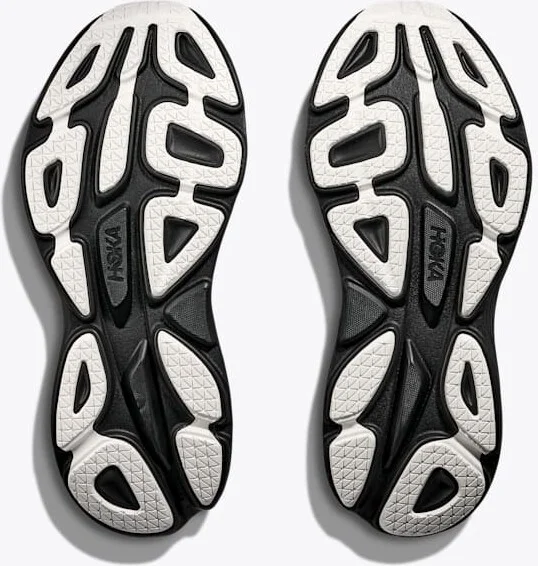 HOKA Stealth/Tech Bondi 8 Caged Shoes in Frost/Black - Image 7