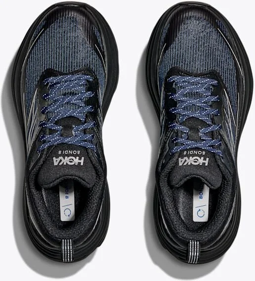 HOKA Stealth/Tech Bondi 8 Caged Shoes in Midnight Blue/Black - Image 2