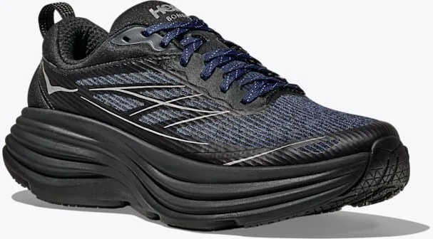 HOKA Stealth/Tech Bondi 8 Caged Shoes in Midnight Blue/Black - Image 6