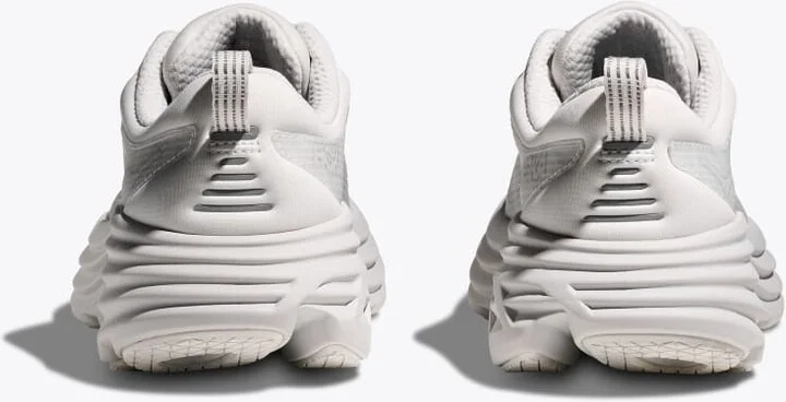 HOKA Stealth/Tech Bondi 8 Caged Shoes in White/Cosmic Grey - Image 5