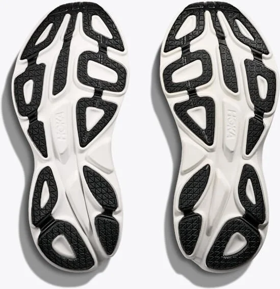 HOKA Stealth/Tech Bondi 8 Caged Shoes in White/Tart Apple - Image 7