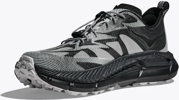 HOKA Stealth/Tech Mafate Speed 4 Lite Shoes in Black/White - Image 3