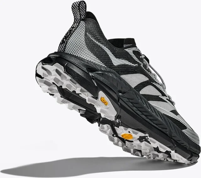 HOKA Stealth/Tech Mafate Speed 4 Lite Shoes in Black/White - Image 4