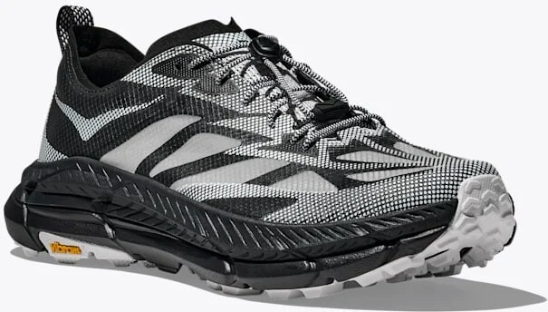HOKA Stealth/Tech Mafate Speed 4 Lite Shoes in Black/White - Image 6