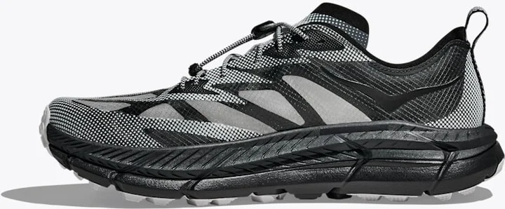 HOKA Stealth/Tech Mafate Speed 4 Lite Shoes in Black/White - Image 8