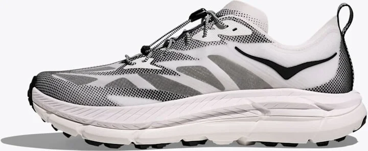 HOKA Stealth/Tech Mafate Speed 4 Lite Shoes in White/Black - Image 8