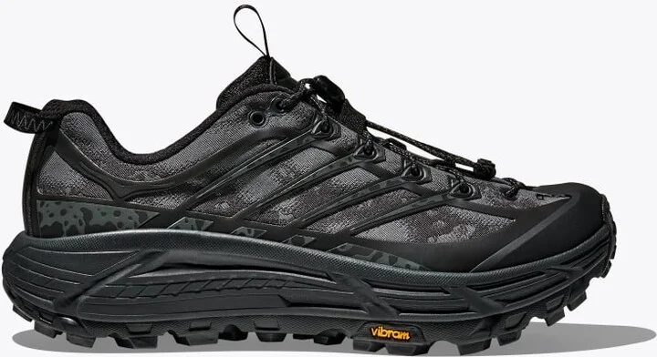 HOKA Stealth/Tech Mafate Three2 Shoes in Black/Carbon Black