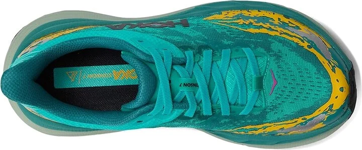 Hoka Stinson 7 Women's Shoes Electric Aqua/Oceanic : 7 B - Medium, Synthetic - Image 2