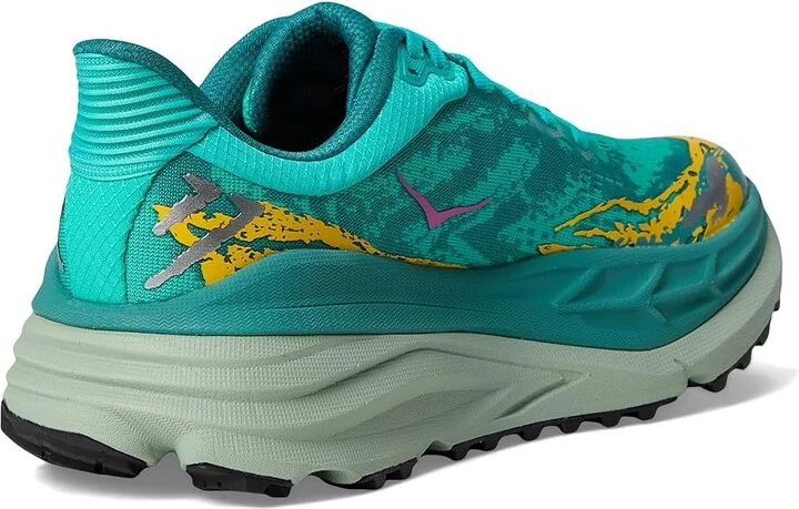 Hoka Stinson 7 Women's Shoes Electric Aqua/Oceanic : 7 B - Medium, Synthetic - Image 4