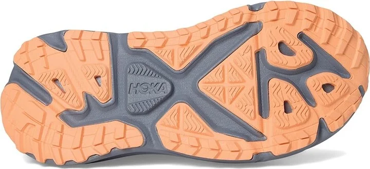 Hoka Stinson 7 Women's Shoes Grey Skies/Pale Tangerine : 11 B - Medium, Synthetic - Image 3