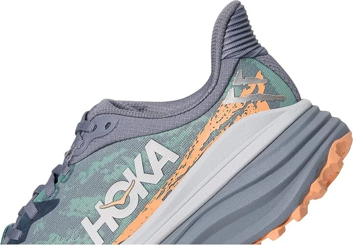 Hoka Stinson 7 Women's Shoes Grey Skies/Pale Tangerine : 11 B - Medium, Synthetic - Image 7