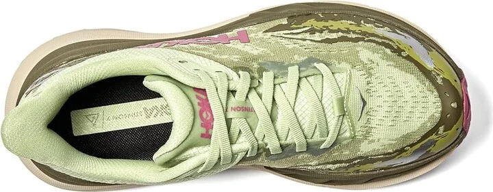 Hoka Stinson 7 Women's Shoes Seed Green/Beet Root : 5.5 B - Medium, Synthetic - Image 2