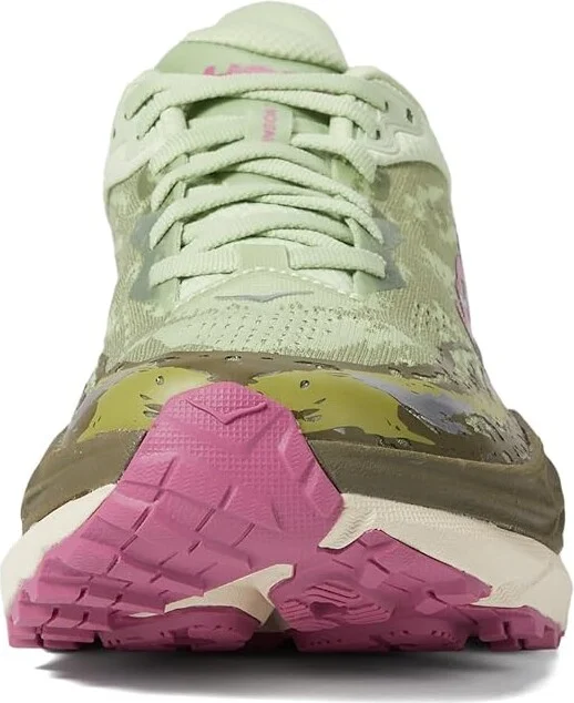 Hoka Stinson 7 Women's Shoes Seed Green/Beet Root : 5.5 B - Medium, Synthetic - Image 3