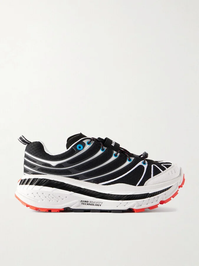 Hoka - Stinson Evo Og Rubber-trimmed Mesh Sneakers - Black