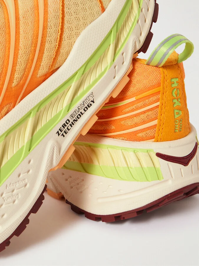 Hoka - Stinson Evo Og Rubber-trimmed Mesh Sneakers - Yellow - Image 4