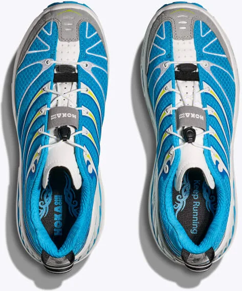HOKA Stinson Evo OG Shoes in Skyward Blue/Hoka Citrus - Image 2