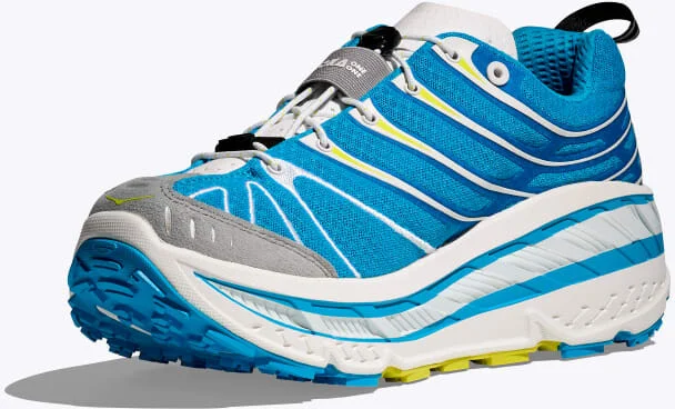 HOKA Stinson Evo OG Shoes in Skyward Blue/Hoka Citrus - Image 3