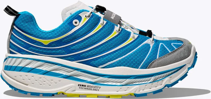 HOKA Stinson Evo OG Shoes in Skyward Blue/Hoka Citrus