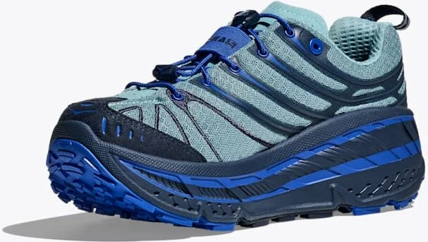 HOKA Stinson Evo OG Shoes in Varsity Navy/Sea Water - Image 3
