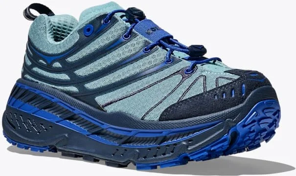 HOKA Stinson Evo OG Shoes in Varsity Navy/Sea Water - Image 6