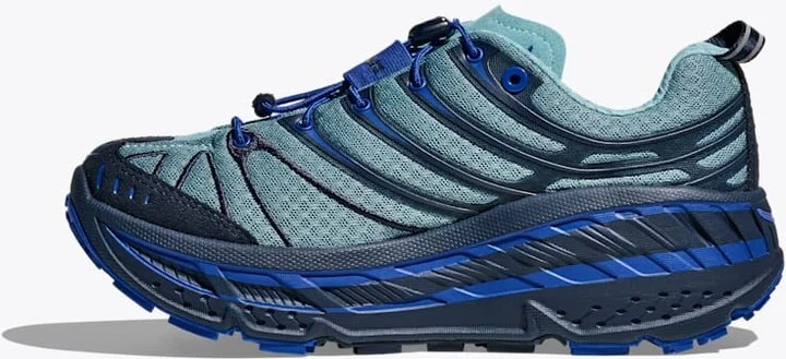 HOKA Stinson Evo OG Shoes in Varsity Navy/Sea Water - Image 8
