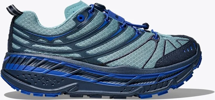 HOKA Stinson Evo OG Shoes in Varsity Navy/Sea Water