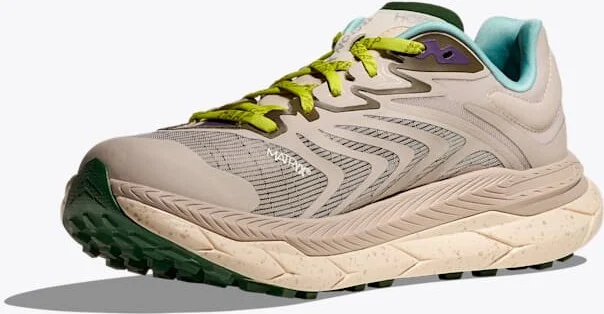 HOKA Tecton X 2 MAAP Shoes in Pumice Stone/Limeade - Image 3