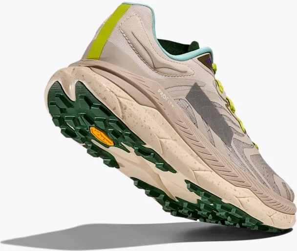 HOKA Tecton X 2 MAAP Shoes in Pumice Stone/Limeade - Image 4