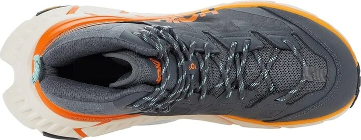 Hoka Tennine Hike GORE-TEX(r) Men's Shoes Castlerock/Persimmon Orange : 9 D - Medium, Textile - Image 2