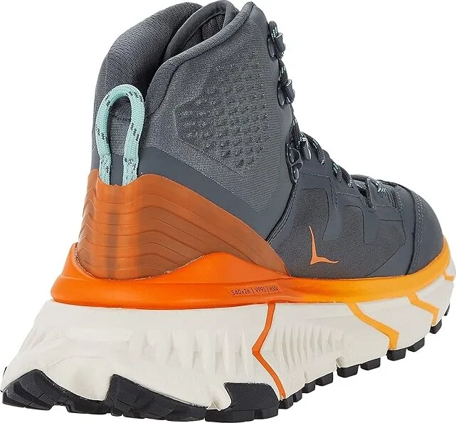 Hoka Tennine Hike GORE-TEX(r) Men's Shoes Castlerock/Persimmon Orange : 9 D - Medium, Textile - Image 4