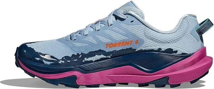 Hoka Torrent 4 Women's Running Shoes Drizzle/Fuchsia : 8.5 B - Medium, Canvas/Rubber - Image 6