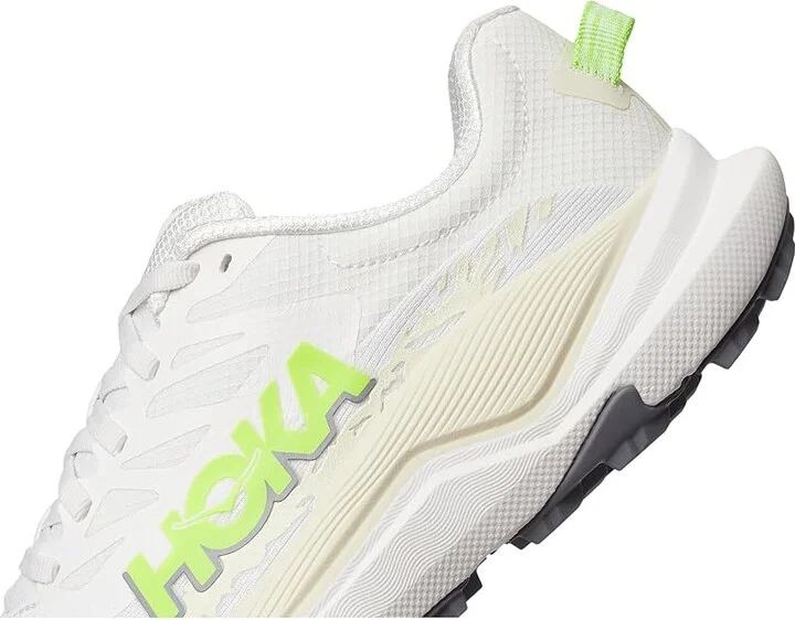 Hoka Torrent 4 Women's Running Shoes White/Neon Lime : 9.5 B - Medium, Canvas/Rubber - Image 7