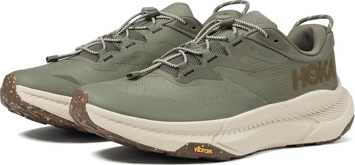 Hoka Transport GORE-TEX(r) Men's Shoes Slate/Oat Milk : 10 D - Medium, Synthetic