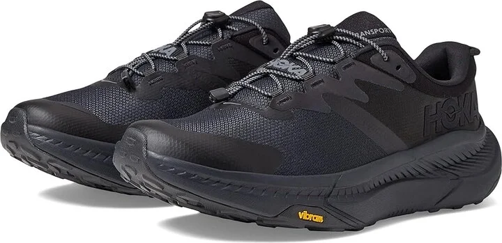 Hoka Transport Men's Shoes Black/Black : 12 D - Medium, Synthetic/Textile
