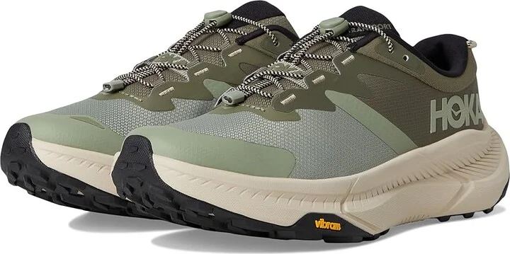 Hoka Transport Men's Shoes Sea Moss/Eucalyptus : 11 D - Medium, Synthetic/Textile