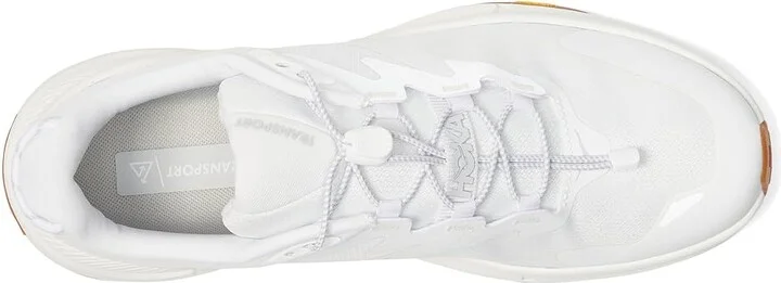 Hoka Transport Men's Shoes White/White : 7.5 D - Medium, Synthetic/Textile - Image 2