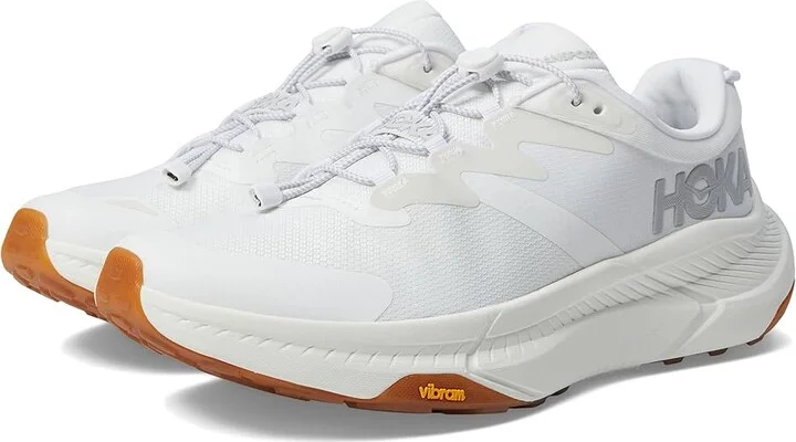 Hoka Transport Men's Shoes White/White : 7.5 D - Medium, Synthetic/Textile