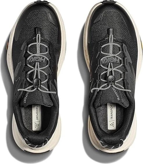 Hoka Transport Women's Shoes Black/Alabaster : 8.5 B - Medium, Synthetic/Textile - Image 2