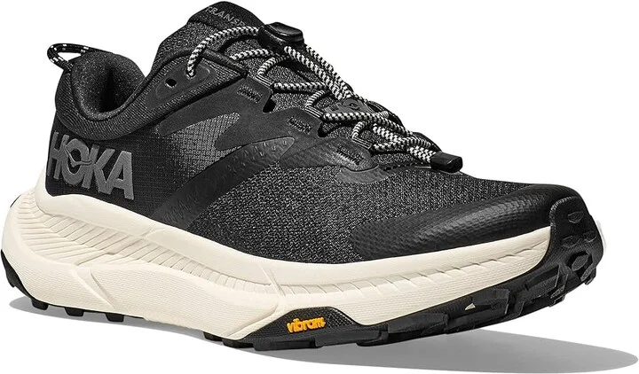 Hoka Transport Women's Shoes Black/Alabaster : 8.5 B - Medium, Synthetic/Textile