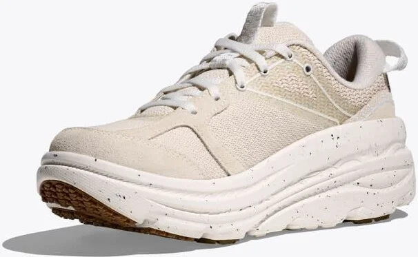 HOKA Vibrant Bloom Bondi B3LS Shoes in Frost/Pepper - Image 3