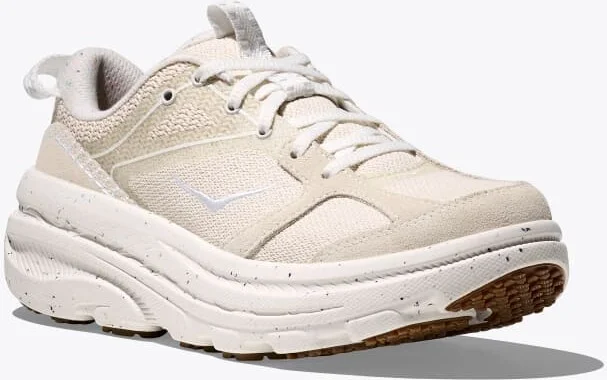 HOKA Vibrant Bloom Bondi B3LS Shoes in Frost/Pepper - Image 6