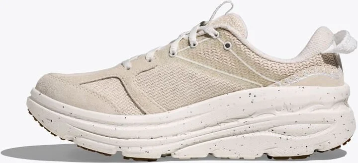 HOKA Vibrant Bloom Bondi B3LS Shoes in Frost/Pepper - Image 8