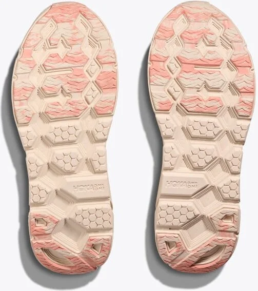 HOKA Vibrant Bloom Clifton L Shoes in Vanilla/Dry Clay - Image 7
