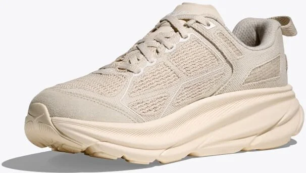 HOKA Vibrant Bloom Clifton One9 Shoes in Alabaster/Cielo Blue - Image 3