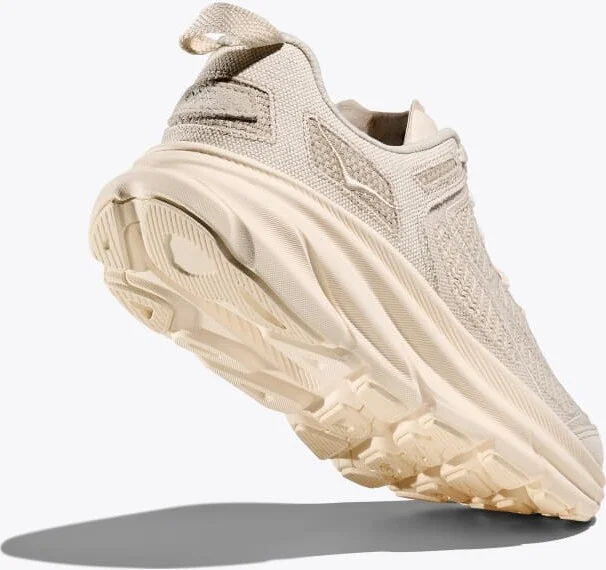 HOKA Vibrant Bloom Clifton One9 Shoes in Alabaster/Cielo Blue - Image 4