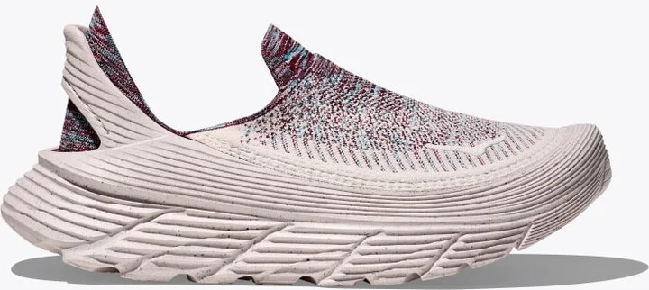 HOKA Vibrant Bloom Restore TC Shoes in Alabaster/Red Cabbage